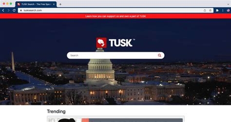 tusk browser search